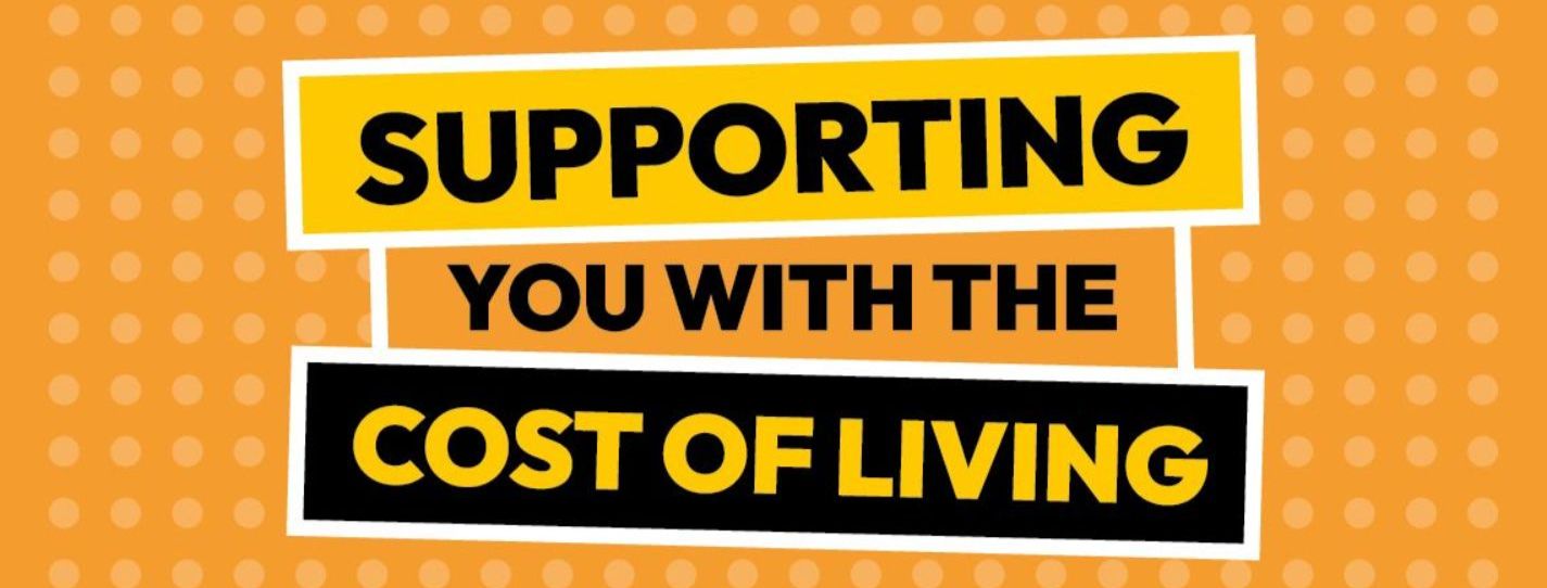 Header reads - supporting you with the cost of living