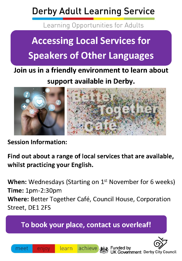 Accessing Local Services for Speakers of Other Languages poster - click image for PDF version