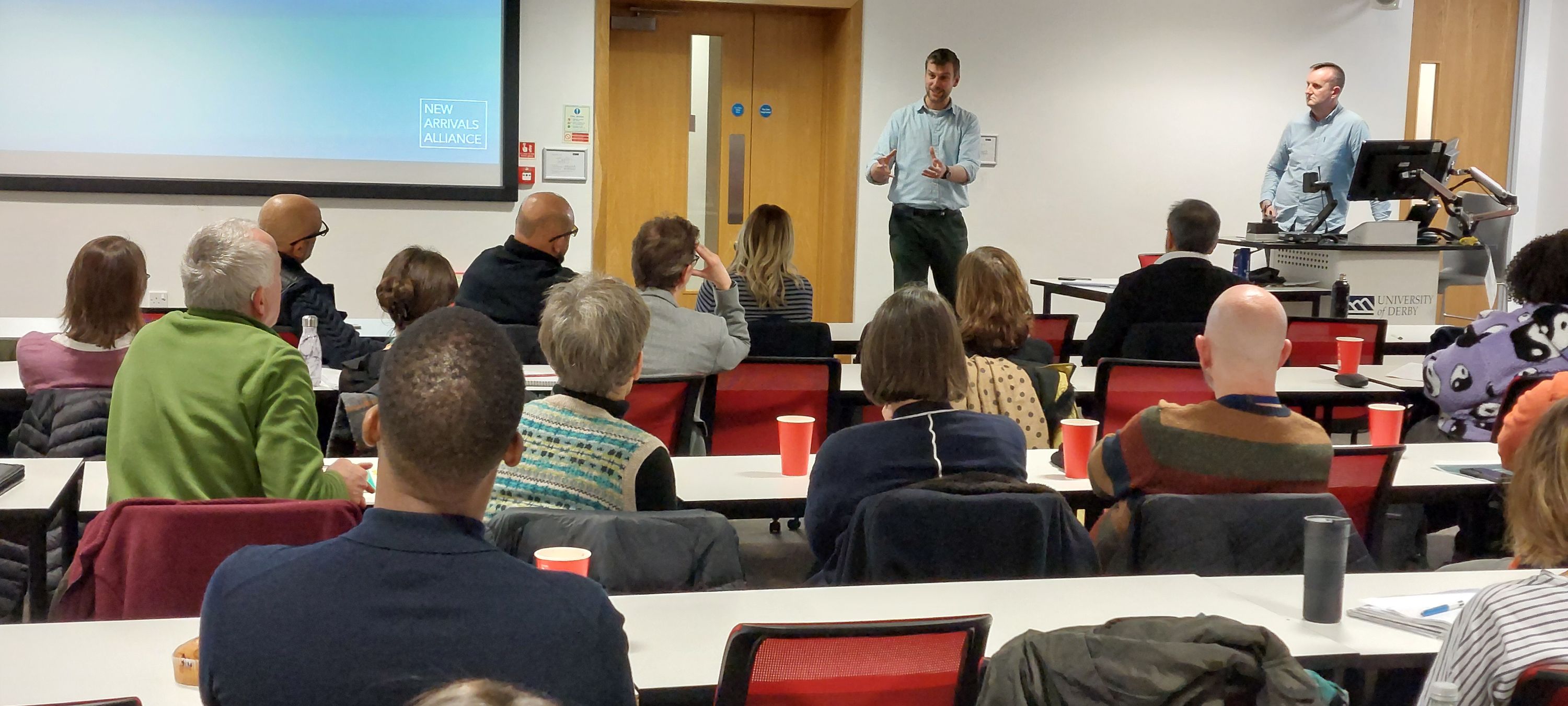 Photo of the Q&A session at the New Arrivals Alliance Research Launch Event