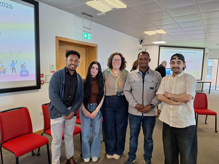 Photo: NA Voices Group at the Derbyshire Refugee Conference