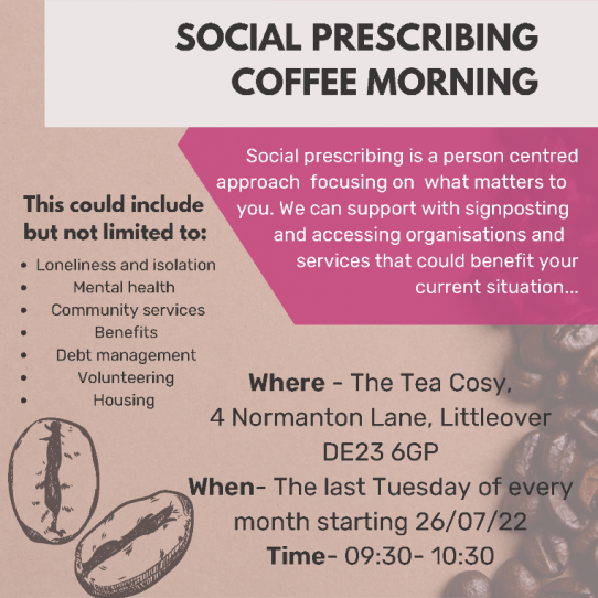 Social Prescribing Coffee Mornings - Littleover