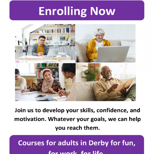 Derby Adult Learning Service: Events, Sessions & Courses - autumn/winter 2023