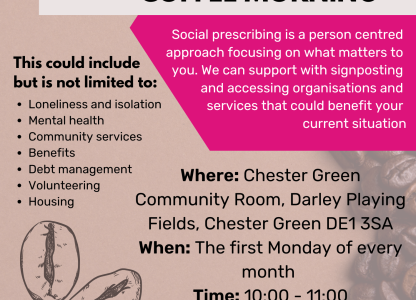 Social Prescribing Coffee Morning - Chester Green
