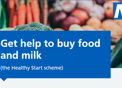 NHS Healthy Start scheme - help to buy food & milk for new / expecting parents