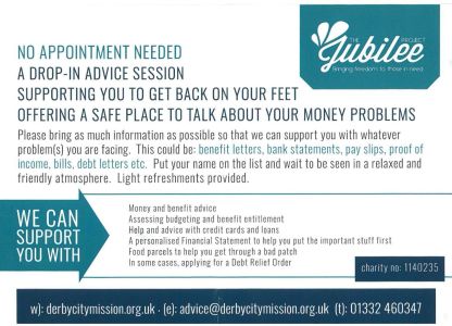 Debt and Benefit Advice Clinic, Chaddesden