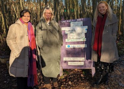 Social Prescribing team visit Hannah Fields Community Garden