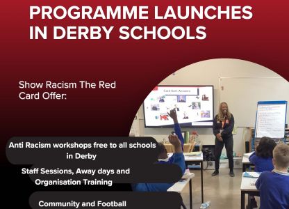 Anti-racism Education Programme Launched in Derby Schools by Show Racism the Red Card