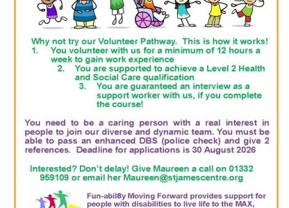 Volunteer Pathway at St James Centre