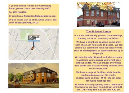 New St James Centre Information Flyer