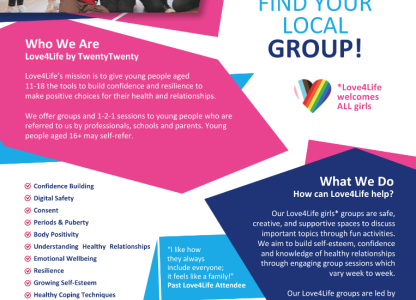 Love 4 Life Derby - Groups for young women aged 11-18