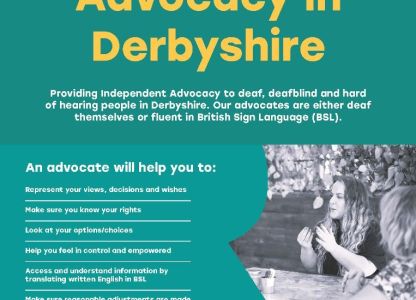 Royal Association for Deaf people - Advocacy drop in sessions