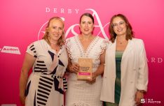 Katie Bentley, winner of the Community Champion Award and friends