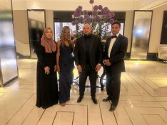 Members of the DHIP team from Community Action at the LGC Awards. L-R: Ailya Habib, Natasha Cover, Amjad Ashraf, Ejaz Sarwar